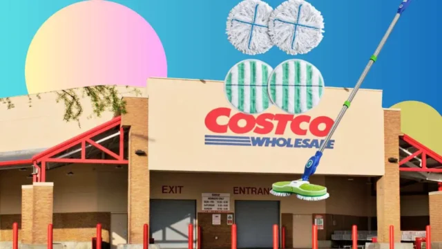 a photo of Costco storefront with an Electric Spin Mop